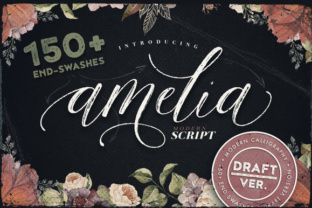 Amelia Script - Draft Version: A Versatile and Artistic Font for Creative Projects
