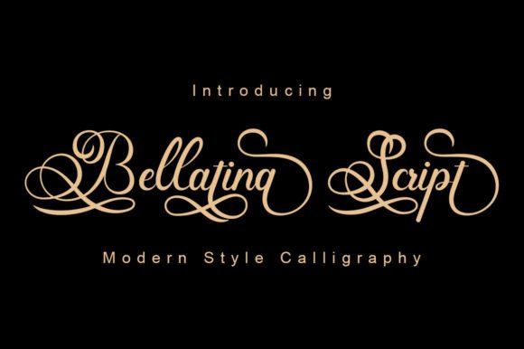 Bellatina Script: A Luxurious and Romantic Font for Design Projects
