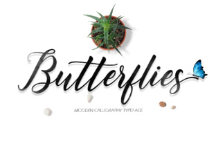 Butterflies Script: A Handmade Calligraphic Font for Modern Creative Workflows