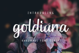 Goldiana Script: Elevating Typography with Hand-Written Elegance