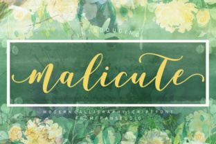 Malicute Script: A Modern Calligraphy Font for Elegant Design