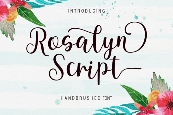 Rosalyn Script: A Handwritten Font That Captures the Essence of Modern Creativity