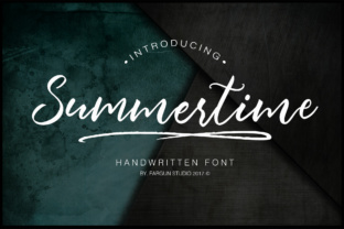 Summertime Script: A Stylish Handwritten Font for Creative Projects