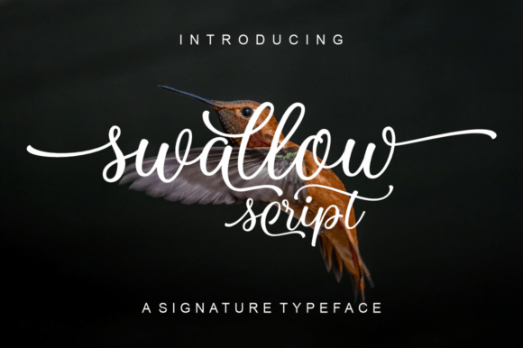 Swallow Script: A Versatile and Elegant Font for Creative Professionals